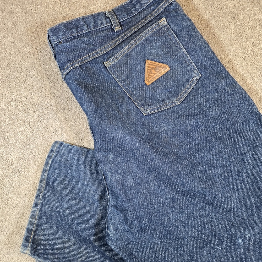 Bulwark FR Mens Jeans 46x30 Blue Flame Resistant Workwear Arc‎ Rating 20.7